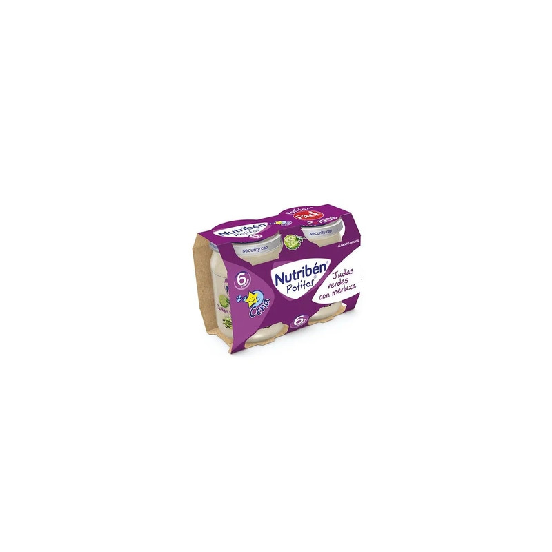 Nutriben Nutribn Dinner Pot With Green Beans And Hake 2x 190g