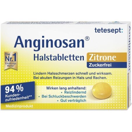 tetesept Anginosan Lemon Lozenges - Sugar Free
