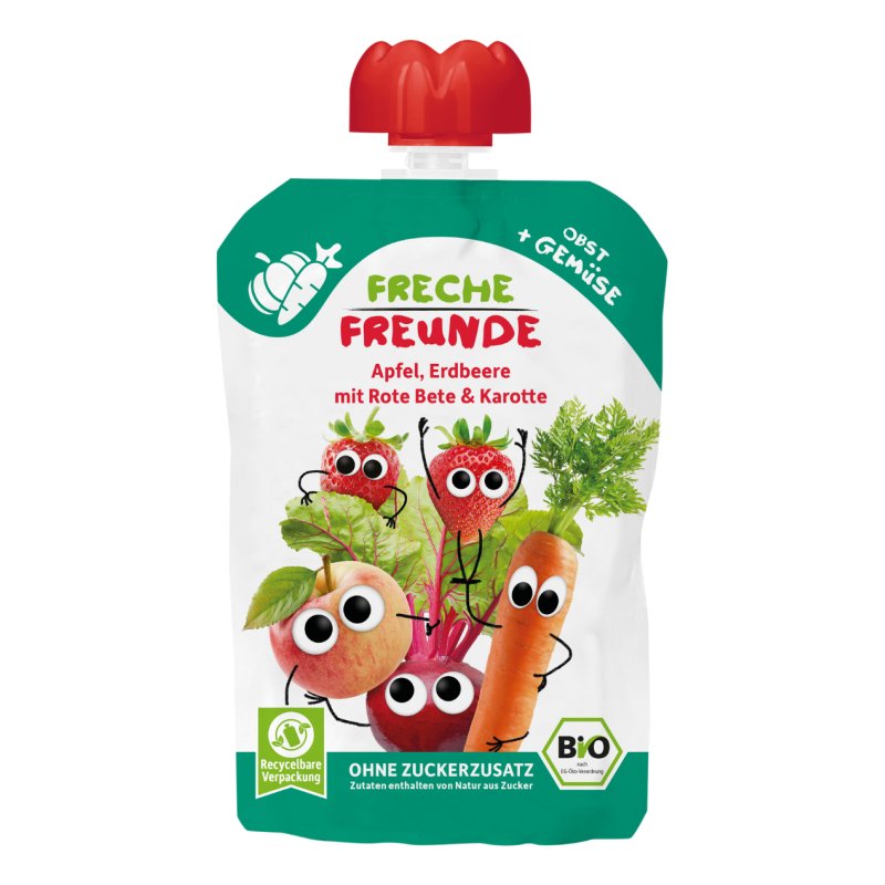Freche Freunde 4262367681322 fruit puree Apple, Beet, Carrot, Strawberry 100 g