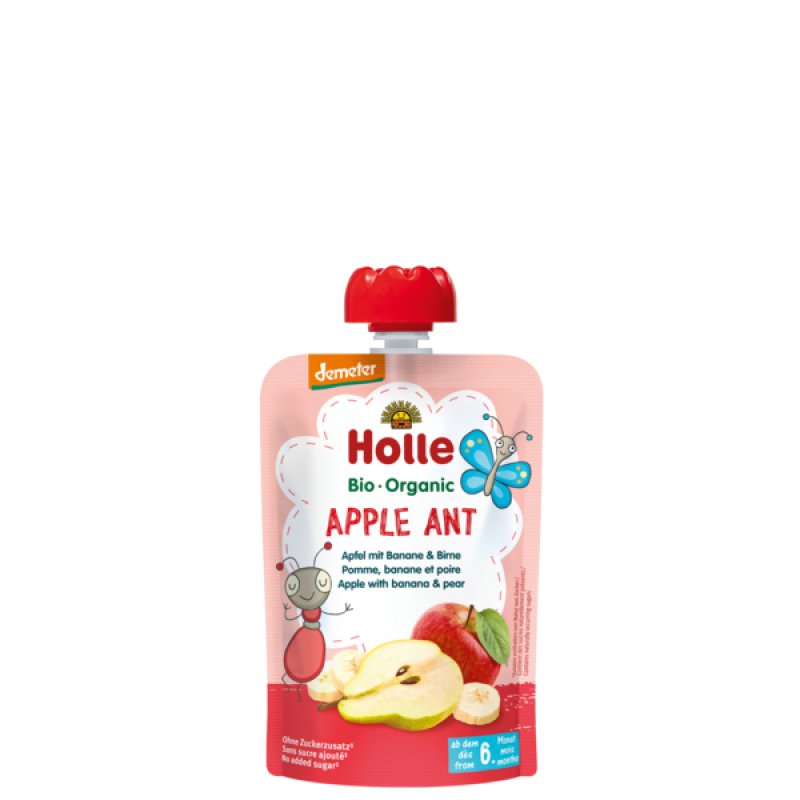 Holle 150704 fruit puree Apple, Banana, Pear 100 g