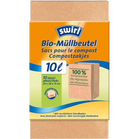 Swirl Biowaste Paper Bags 10 Ecofriendly Waste Disposal Solution