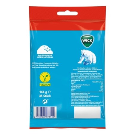 Wick Blue Original Cough Drops with Sugar 144g