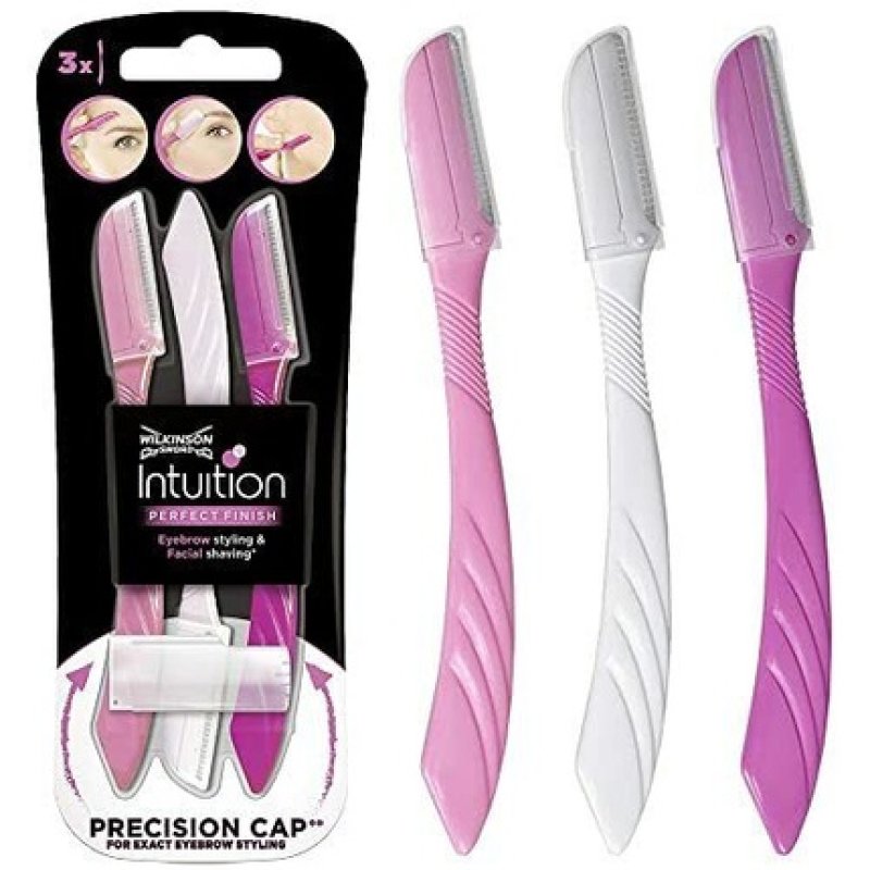 Wilkinson Sword Eyebrow Razor Shaper Facial Hair Remover and Trimmer - Pack of 3