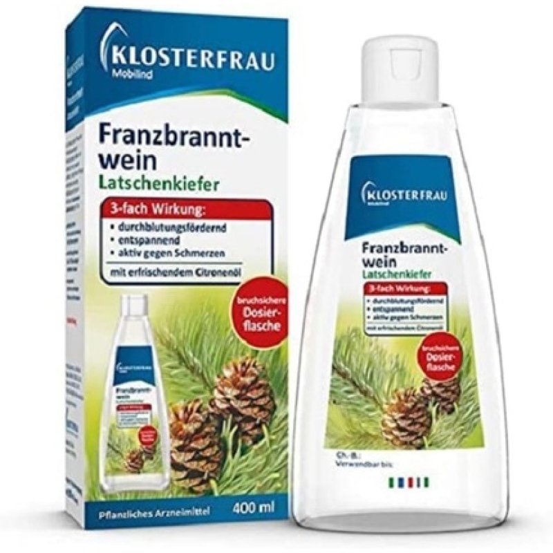 Klosterfrau Mobilind Franzbranntwein Latschenkiefer Pain Relief and Circulation Boosting 400ml