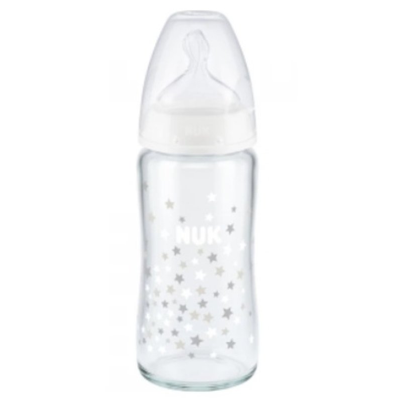 Nuk Glass Baby Bottle 240ml