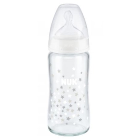 Nuk Glass Baby Bottle 240ml