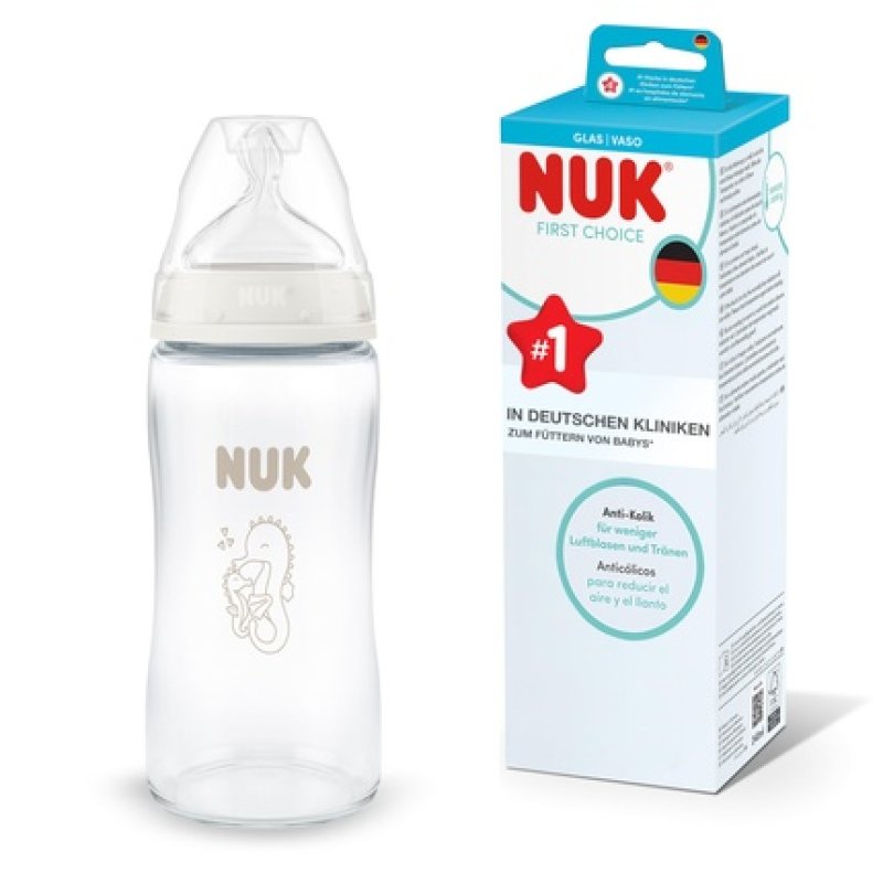 Nuk First Choice Glass 240ml Baby Bottle