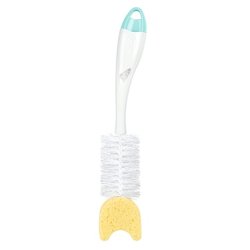 NUK Bottle Brush with Sponge and Integrated Nipple Brush Ergonomic Handle for Bottles and Nipples