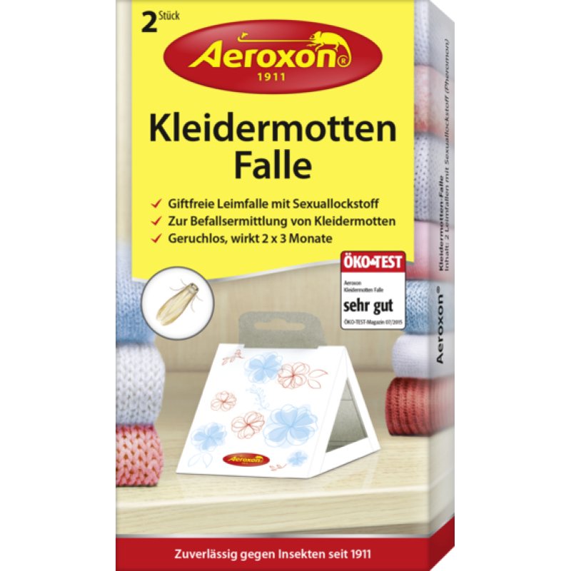 Aeroxon Kleidermotten-Falle Moth trap Multicolour, White