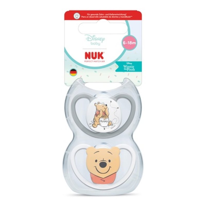 Nuk Pacifier Size 2 Winnie The Pooh First Pack