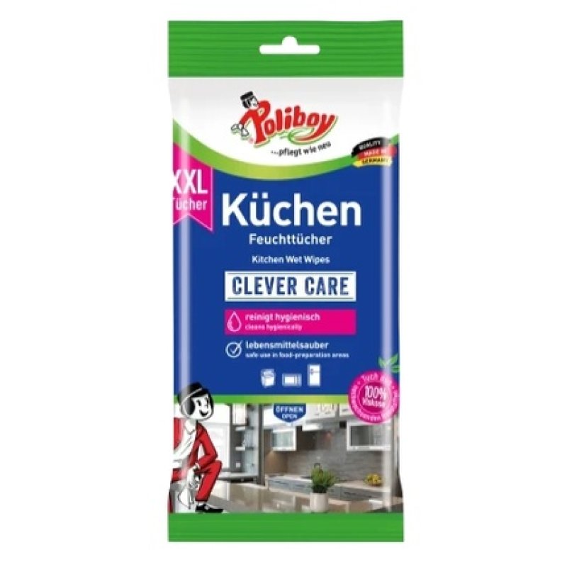 Poliboy Moist Cleaning Wipes For Kitchen 24 Pieces