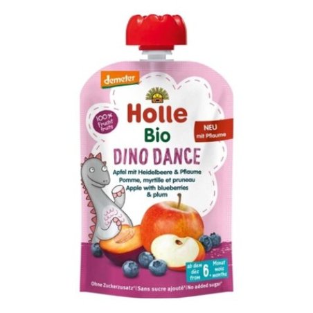 Pouchy Dino Dance Apple with Blueberry & Plum 100g