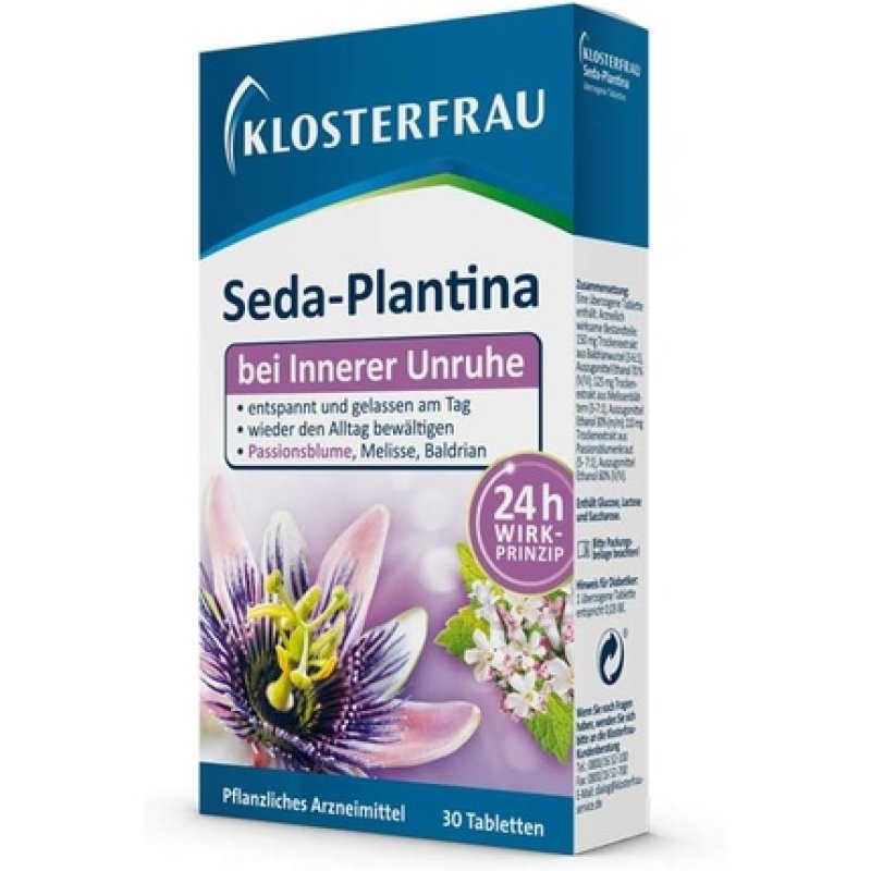 Klosterfrau Seda Plantina 30 Tablets Valerian Relaxant