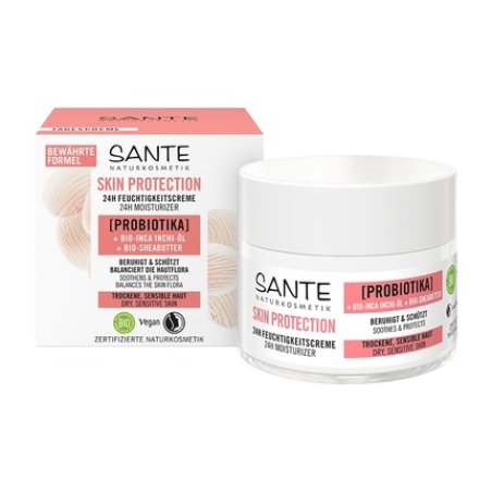 Sante Naturkosmetik Skin Protection 24h Moisturizing Cream with Probiotics Organic