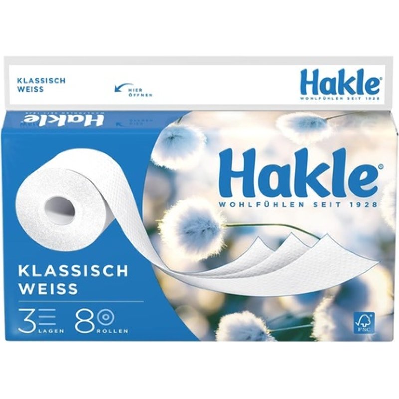 Hakle Elite 3ply German Bathroom Tissue 8 Rolls Of Superior Comfort And Quality