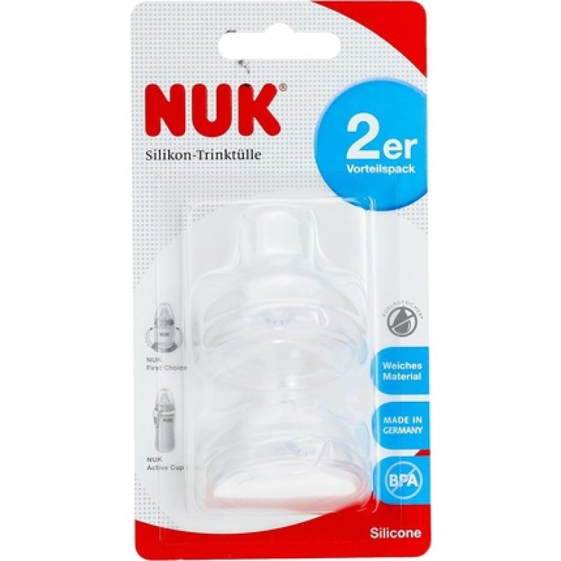 NUK First Choice Soft Spouts 6-18 Months - Pack of 2