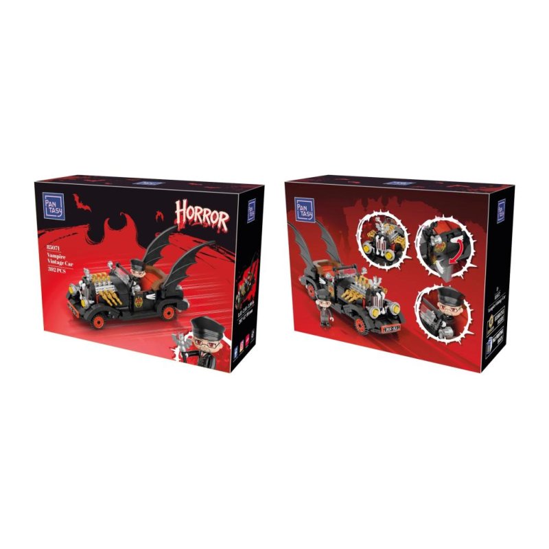 PANTASY - Voiture Vampire Vintage - Bloc de Construction 392 pcs