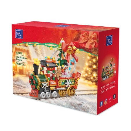PANTASY - Train de Noel - Bloc de Construction 588 pcs