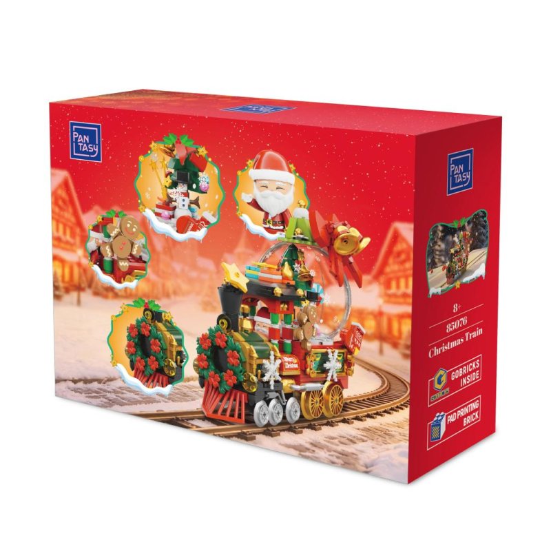 PANTASY - Train de Noel - Bloc de Construction 588 pcs