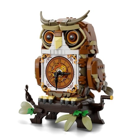 PANTASY - Horloge hibou - Bloc de Construction 897 pcs
