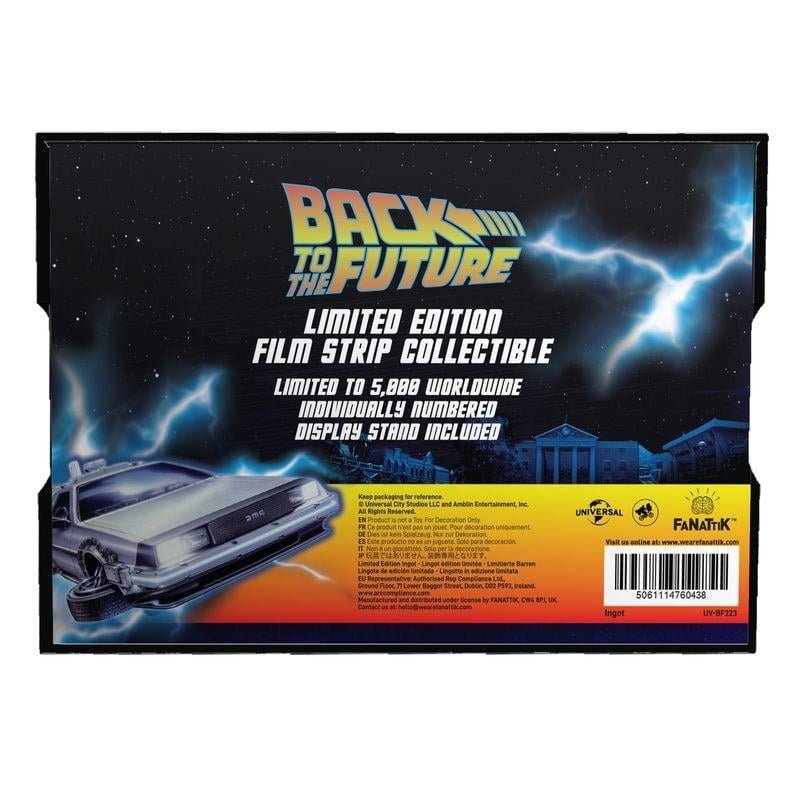 RETOUR VERS LE FUTUR - Bande de film Métallique de Collection