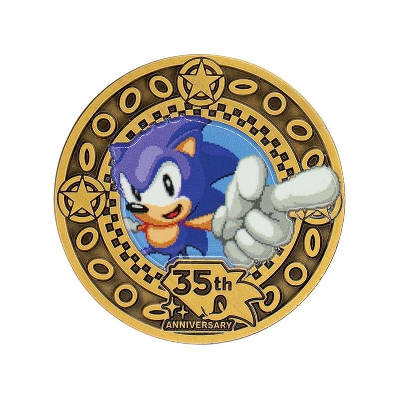 Sonic the Hedgehog - Médaillon de collection 35e Anniversaire en Édition Limitée