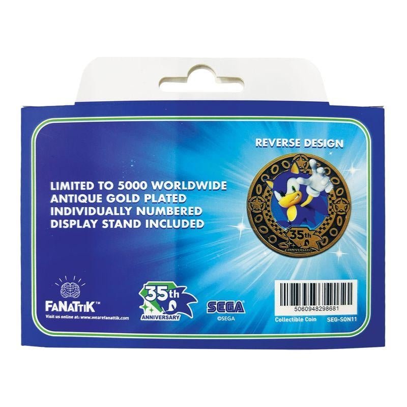 Sonic the Hedgehog - Médaillon de collection 35e Anniversaire en Édition Limitée