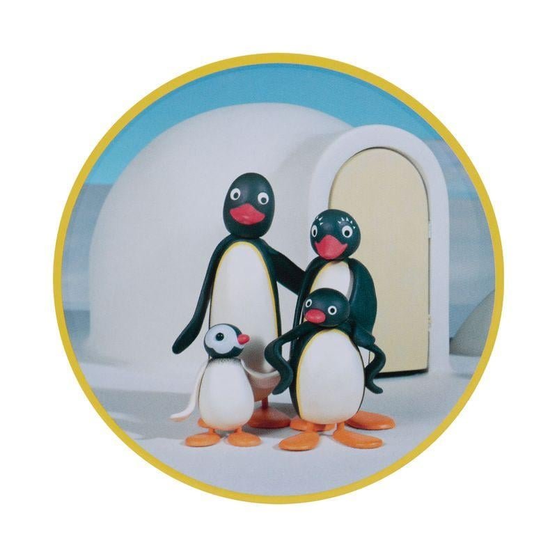 PINGU - 4 Dessous de Verres Gravés en Métal