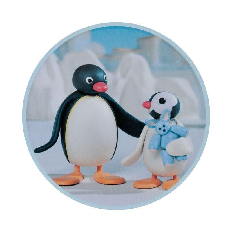 PINGU - 4 Dessous de Verres Gravés en Métal