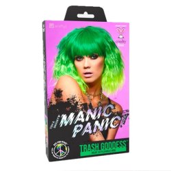 Manic Panic Venus Envy Trash Goddess Wig Electric Green And Neon Yellow