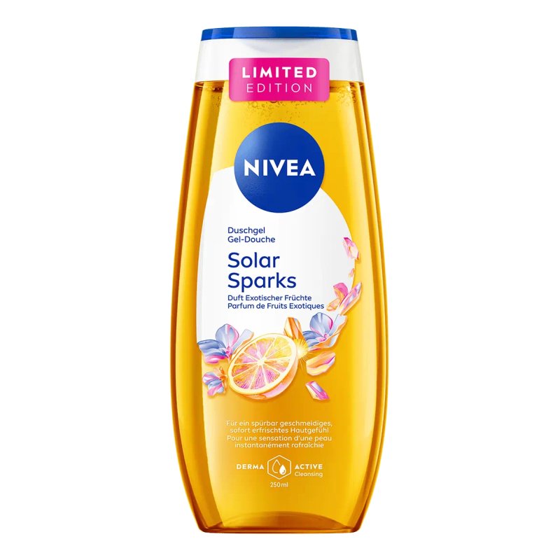 NIVEA Solar Sparks 250 ml Shower gel Women Body Tropical