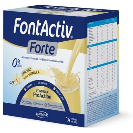 Fontactiv Forte Proaction Vanilla Nutritional Supplement 14 Sachets