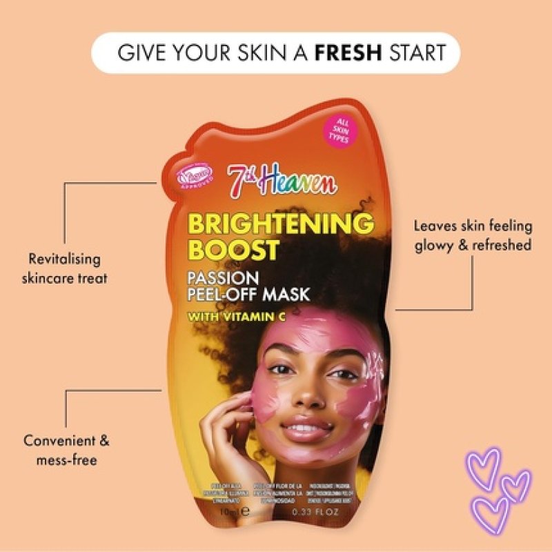 7th Passion Peel Off Face Masks Brightening Skincare Set - Pack of 6