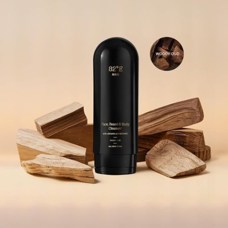 82e For Men Face, Beard, and Body Cleanser Woody Oud 67 Oz