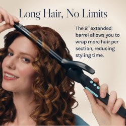 Bio Ionic Long Barrel Styler Curling Iron with Moisture Heat Technology