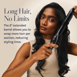 Bio Ionic Long Barrel Styler Curling Iron with Moisture Heat Technology