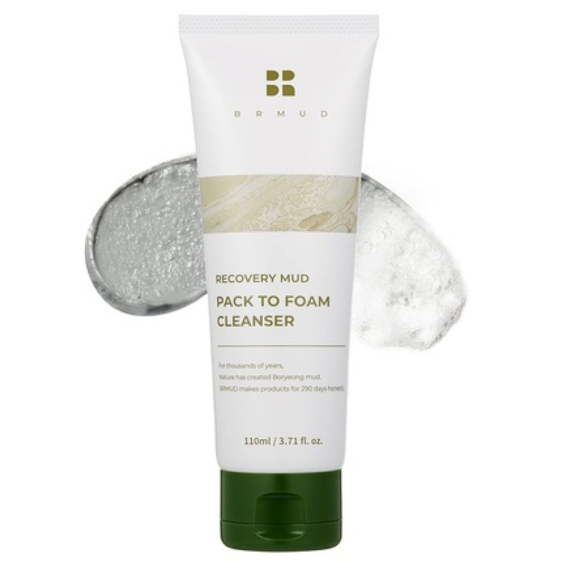 BRMUD Recovery Mud Pack to Foam Facial Cleanser 110ml