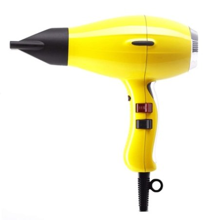 Elchim 3900 Healthy Ionic Hair Dryer Professional Ceramic and Ionic Blow Dryer Yellow with 2 Concentrators