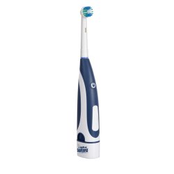 electric toothbrush with AA batteries (rounded rotating head)