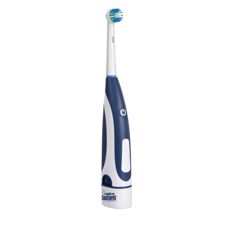 electric toothbrush with AA batteries (rounded rotating head)