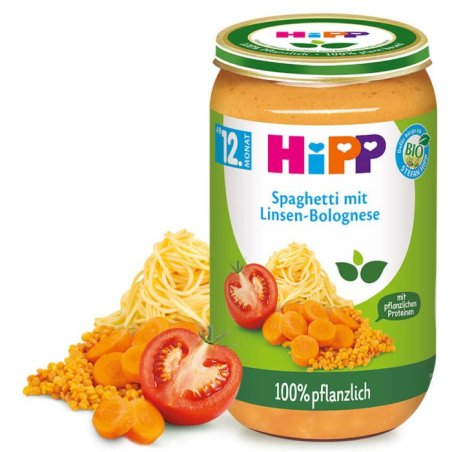 Hipp Plantbased Menus Spaghetti With Lentil Bolognese From 12 Months