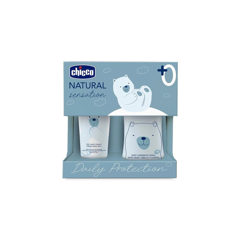 Chicco Chicco Sensation Natural Hygiene And Nappy Set 2 Pieces