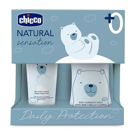 Chicco Chicco Sensation Natural Hygiene And Nappy Set 2 Pieces