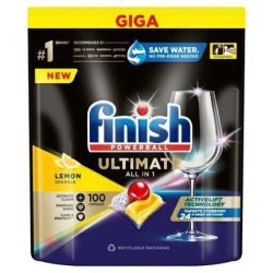 Benckiser Finish A100 Ultimate All In 1 Lemon Tablets