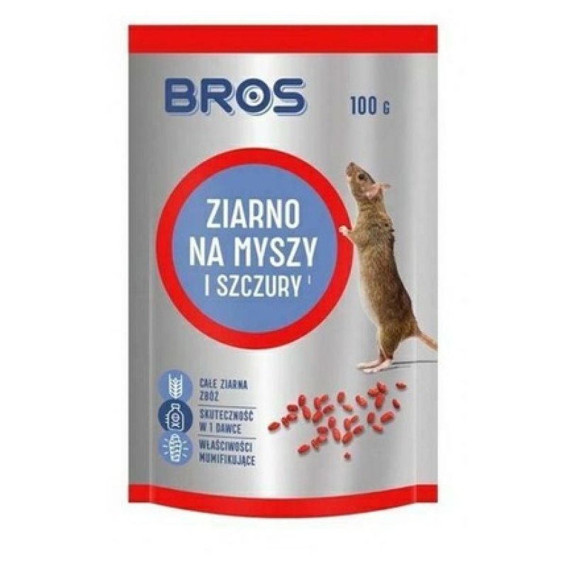 Bros Mouse And Rat Grain 100g Effective Pest Control