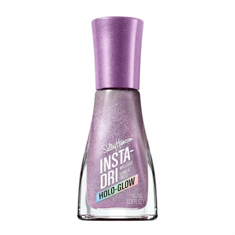 Sally Hansen Insta-Dri Holo-Glow Lustrous Lilac Nail Polish - Easy to Use