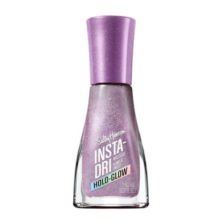 Sally Hansen Insta-Dri Holo-Glow Lustrous Lilac Nail Polish - Easy to Use