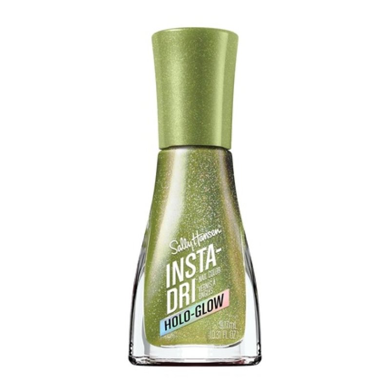 Sally Hansen Insta-Dri Holo-Glow Limelight Nail Polish - Easy to Use