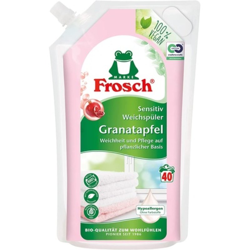 Frosch Pomegranate Sensitive Fabric Softener, Soft Laundry & Care Based On Vegetables