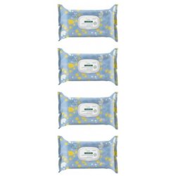 Klorane Baby Gentle Cleansing Wipes Set of 4 - 70 Wipes Each